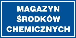 Magazyn środków chemicznych - znak informacyjny - PB067