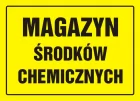 Magazyn środków chemicznych - znak, tablica budowlana - OA065