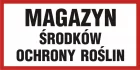 Magazyn środków ochrony roślin - znak informacyjny - PB093