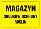 Magazyn środków ochrony roślin - znak, tablica budowlana - OA042