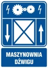 Maszynownia dźwigu - znak informacyjny - RB019
