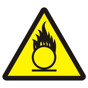 Materiały utleniające - znak przeciwpożarowy ppoż - BA015