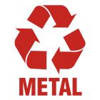 Metal 1 - znak informacyjny, segregacja śmieci - PA054