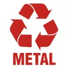 Metal 1 - znak informacyjny, segregacja śmieci - PA054
