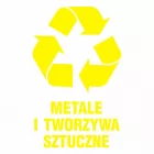 Metale i tworzywa sztuczne 1 - znak informacyjny, segregacja śmieci - PA062
