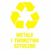 Metale i tworzywa sztuczne 1 - znak informacyjny, segregacja śmieci - PA062 - Segregacja odpadów w świetle nowych przepisów