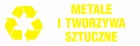 Metale i tworzywa sztuczne 2 - znak informacyjny, segregacja śmieci - PA081