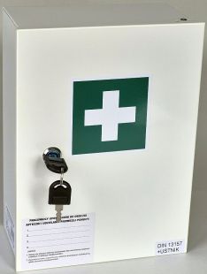 metalowa zakładowa apteczka pierwszej pomocy 30