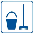 Miejsce na środki czystości - znak informacyjny - RA048