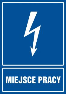 Miejsce pracy - znak elektryczny