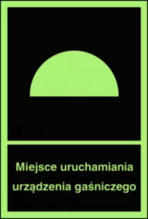 Miejsce uruchamiania urządzenia gaśniczego - znak przeciwpożarowy ppoż - BB003