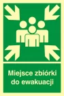 Miejsce zbiórki do ewakuacji - znak ewakuacyjny - AB002