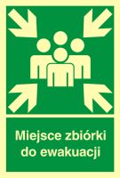 Miejsce zbiórki do ewakuacji - znak ewakuacyjny - AB002