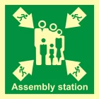 Miejsce zbiórki do ewakuacji - znak morski - FB023