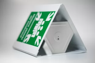 Miejsce zbiórki ewakuowanych 3D - 25x31 cm - znak ewakuacyjny, przestrzenny 3D