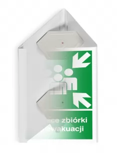Miejsce zbiórki ewakuowanych 3D - 25x31 cm - znak ewakuacyjny, przestrzenny 3D