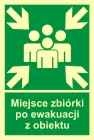 Miejsce zbiórki po ewakuacji z obiektu - znak ewakuacyjny - AC057