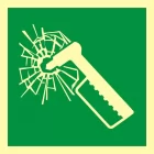 Młotek bezpieczeństwa - znak ewakuacyjny - AAE025 - AAE025 Młotek bezpieczeństwa - znak ewakuacyjny - AAE025