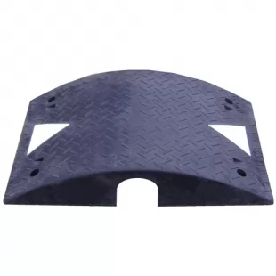 Najazd kablowy, próg, najazd na kable - 1 kanałowy drogowy gumowy Heavy 40T, 1x kanał 12cm