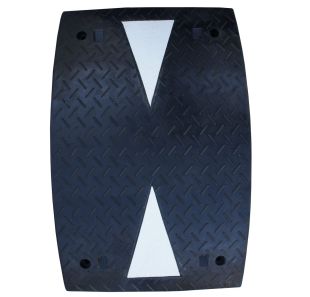 Najazd kablowy, próg, najazd na kable - 1 kanałowy drogowy gumowy Heavy 40T, 1x kanał 12cm