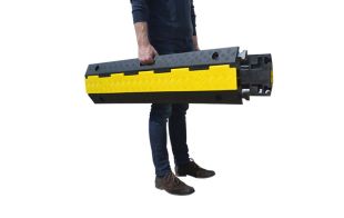 Najazd kablowy, próg, najazd na kable - 2 kanałowy drogowy 100x24x4 cm