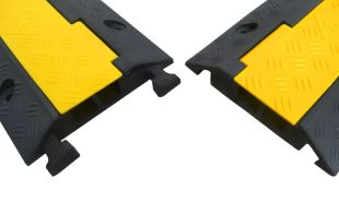 Najazd kablowy, próg, najazd na kable - 2 kanałowy drogowy 100x24x4 cm