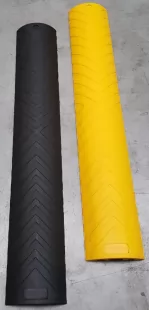 Najazd kablowy, próg, najazd na kable gumowy drogowy 120x21x6,5 cm, zabezpieczenie osłona - żółta