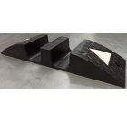 Najazd kablowy, próg, najazd na kable gumowy drogowy Heavy 40T, 2x kanał 12cm