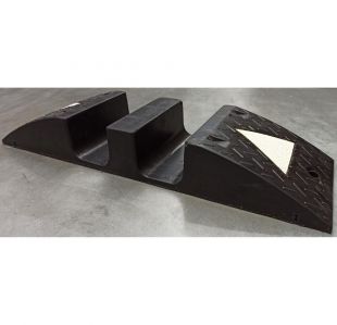 Najazd kablowy, próg, najazd na kable gumowy drogowy Heavy 40T, 2x kanał 12cm