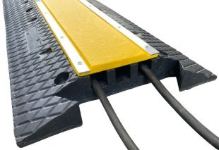 Najazd kablowy, próg, najazd na kable PCV 100x40x6 cm - 2 lub 3 komorowy ochraniacz kabli drogowy