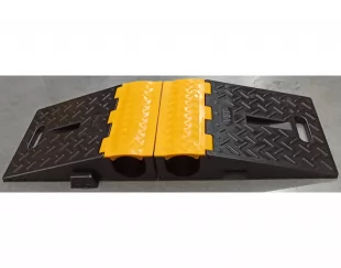 Najazd kablowy, próg, najazd na kable, przewody, gumowy drogowy max compact składany, 2x kanał 8cm