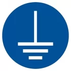 Nakaz podłączenia uziemienia - znak bhp nakazujący - GJM005