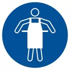 Nakaz stosowania fartucha ochronnego - znak bhp nakazujący - GJM026