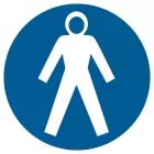 Nakaz stosowania kombinezonu ochronnego - znak bhp nakazujący - GK005