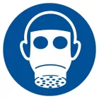 Nakaz stosowania ochrony dróg oddechowych - znak bhp nakazujący - GJM017