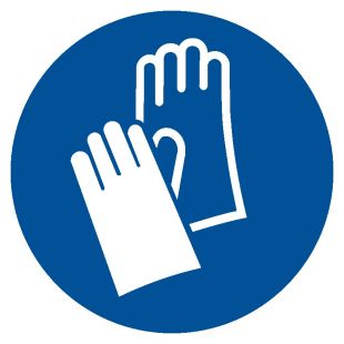 Nakaz stosowania ochrony rąk - znak bhp nakazujący - GJM009