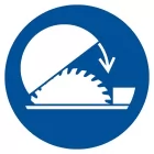 Nakaz stosowania osłony nastawnej - znak bhp nakazujący - GJM031