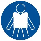 Nakaz zakładania kamizelek ratunkowych - znak, kąpieliska - OH020