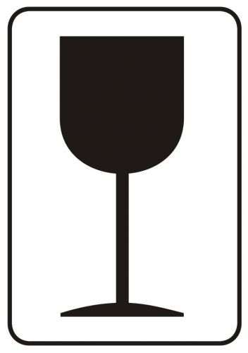 Naklejka ADR - Ładunek łatwotłukący - MA003 - Ładunek łatwo tłukący – oznakowanie w transporcie