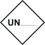 Naklejka ADR - Numer rozpoznawczy UN ... - MB129 - Oznakowanie odpadów – przydatne tabliczki i naklejki