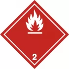 Naklejka ADR podklasa nr 2.1 - Gazy palne. Klasa 2 - MB106