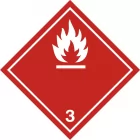 Naklejka ADR podklasa nr 3 - Materiały ciekłe zapalne. Klasa 3 - MB111