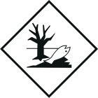 Naklejka ADR - Substancja niebezpieczna szkodliwa dla środowiska, ryba, drzewo - MB127