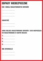 Naklejka - etykieta na odpady niebezpieczne