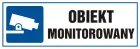Naklejka/tabliczka obiekt monitorowany piktogram kamera cctv