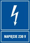 Napięcie 230 V - znak elektryczny
