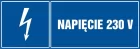 Napięcie 230 V - znak elektryczny