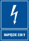 Napięcie 230 V - znak sieci elektrycznych - HG047