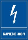 Napięcie 380V - znak elektryczny