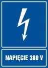Napięcie 380V - znak elektryczny